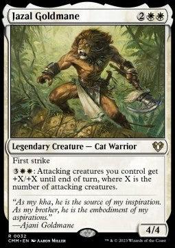Jazal Goldmane - Commander Masters (Rare) [CMM-32] Hoofdafbeelding