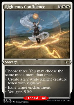 Righteous Confluence - Commander Masters: Extras (Rare) [XCMM-470] Hoofdafbeelding