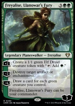 Freyalise, Llanowar's Fury - Commander Masters (Rare) [CMM-290] Hover Image