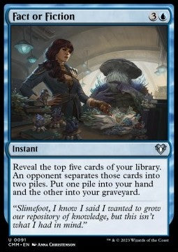Fact or Fiction - Commander Masters (Uncommon) [CMM-91] Hoofdafbeelding