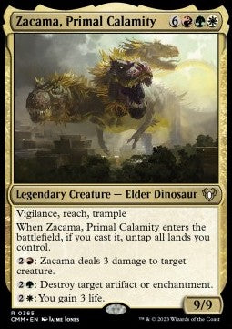 Zacama, Primal Calamity - Commander Masters (Rare) [CMM-365] Hover Image