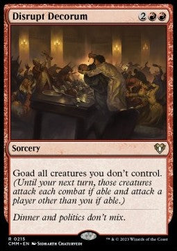 Disrupt Decorum - Commander Masters (Rare) [CMM-215] Hover Image