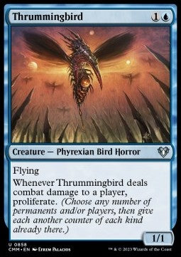 Thrummingbird - Commander Masters: Extras (Uncommon) [XCMM-858] Main image