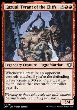 Kazuul, Tyrant of the Cliffs - Commander Masters (Uncommon) [CMM-237] Hover Image
