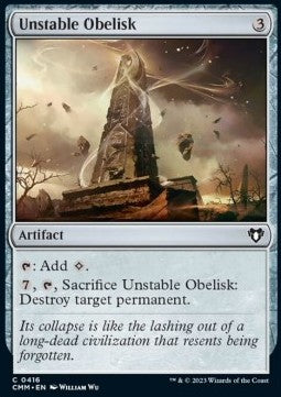 Unstable Obelisk - Commander Masters (Common) [CMM-416]