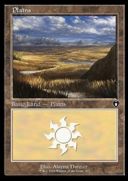 Plains (V.1) - Commander Masters: Extras (Land) [XCMM-437] Hover Image