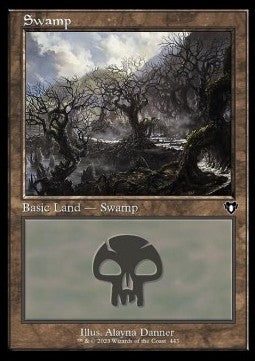 Swamp (V.1) - Commander Masters: Extras (Land) [XCMM-443] Hoofdafbeelding