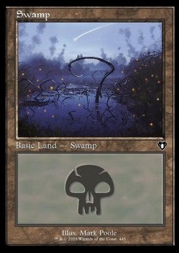 Swamp (V.3) - Commander Masters: Extras (Land) [XCMM-445] Hoofdafbeelding