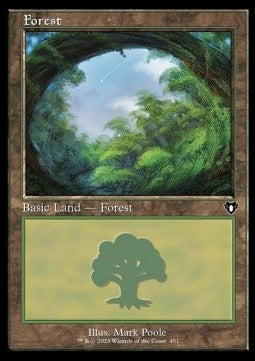 Forest (V.3) - Commander Masters: Extras (Land) [XCMM-451] Hover Image