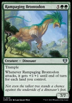 Rampaging Brontodon - Commander Masters (Uncommon) [CMM-315] Image principale du produit