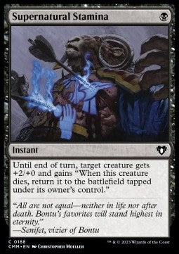 Supernatural Stamina - Commander Masters (Common) [CMM-188] Hauptbild