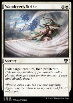Wanderer's Strike - Commander Masters (Common) [CMM-69] Hauptbild