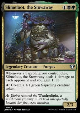 Slimefoot, the Stowaway - Commander Masters (Uncommon) [CMM-356] Hover Image