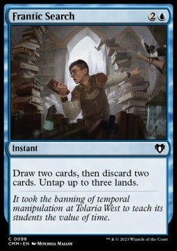 Frantic Search - Commander Masters (Common) [CMM-96] Hover Image