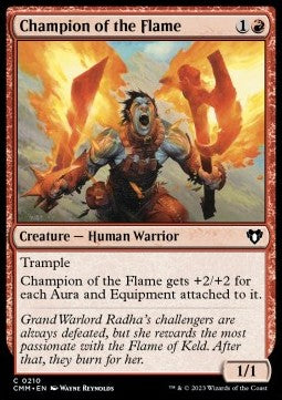 Champion of the Flame - Commander Masters (Common) [CMM-210] Hover Image