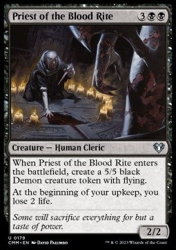 Priest of the Blood Rite - Commander Masters (Uncommon) [CMM-179] Hover Image