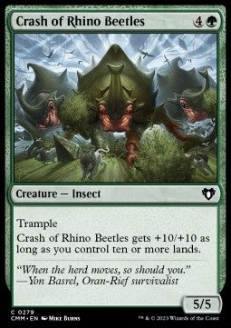 Crash of Rhino Beetles - Commander Masters (Common) [CMM-279] Imagen principal del producto