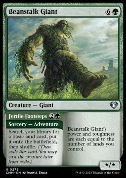 Beanstalk Giant // Fertile Footsteps - Commander Masters (Uncommon) [CMM-275] Immagine principale del prodotto