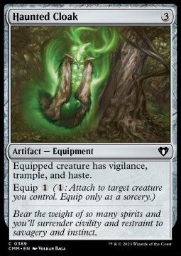 Haunted Cloak - Commander Masters (Common) [CMM-389] Hover Image
