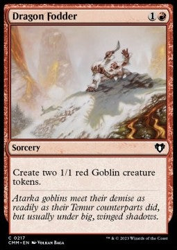 Dragon Fodder - Commander Masters (Common) [CMM-217] Hover Image