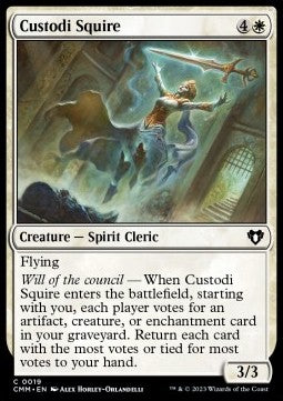 Custodi Squire - Commander Masters (Common) [CMM-19] Hauptbild