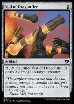 Vial of Dragonfire - Commander Masters (Common) [CMM-417] Hover Image