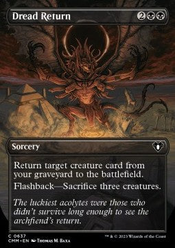 Dread Return - Commander Masters: Extras (Common) [XCMM-637] Hover Image