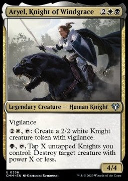 Aryel, Knight of Windgrace - Commander Masters (Uncommon) [CMM-336] Hover Image