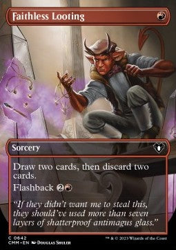 Faithless Looting - Commander Masters: Extras (Common) [XCMM-642] Hover Image