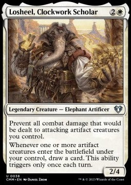 Losheel, Clockwork Scholar - Commander Masters (Uncommon) [CMM-38] Imagen principal del producto
