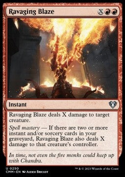 Ravaging Blaze - Commander Masters (Uncommon) [CMM-250] Hover Image