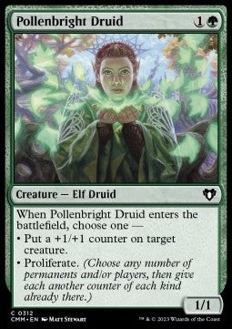 Pollenbright Druid - Commander Masters (Common) [CMM-312] Hover Image