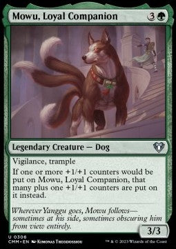 Mowu, Loyal Companion - Commander Masters (Uncommon) [CMM-306] Image principale du produit