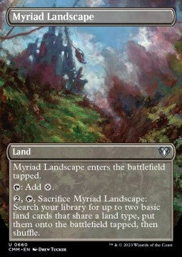 Myriad Landscape - Commander Masters: Extras (Uncommon) [XCMM-660] Main image