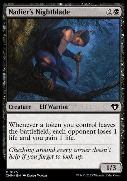 Nadier's Nightblade - Commander Masters (Common) [CMM-175] Hover Image