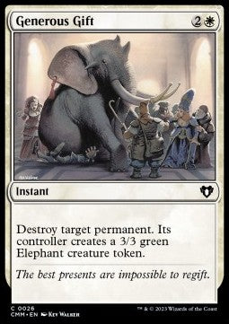 Generous Gift - Commander Masters (Common) [CMM-26] Hover Image