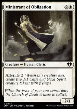 Ministrant of Obligation - Commander Masters (Common) [CMM-43] Hover Image