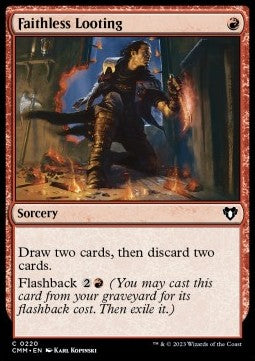 Faithless Looting - Commander Masters (Common) [CMM-220] Hauptbild