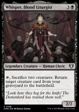 Whisper, Blood Liturgist - Commander Masters (Uncommon) [CMM-198] Hover Image