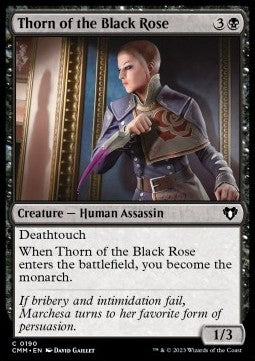 Thorn of the Black Rose - Commander Masters (Common) [CMM-190] Hauptbild