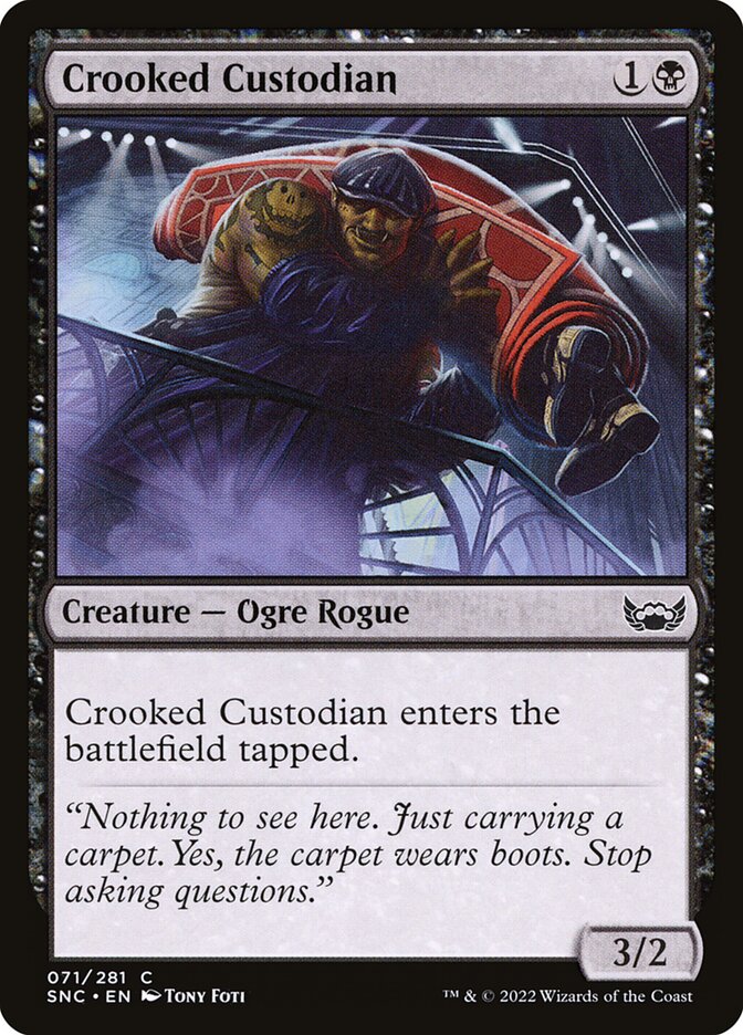 Magic-kaart Crooked Custodian SNC-71 uit Streets of New Capenna (Common)