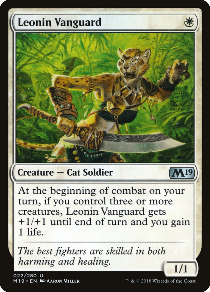 Leonin Vanguard - Core 2019 (Uncommon) [M19-22]
