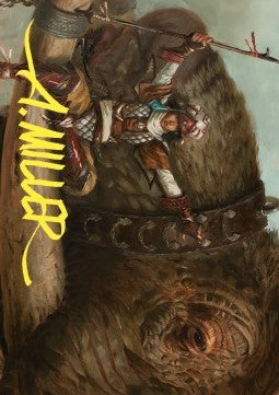 Art Series: Tuskguard Captain (V.2) - Commander Masters: Extras (Tip Card) [XCMM-A16]