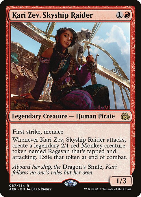 Kari Zev, Skyship Raider – Aether Revolt (AER-87) Magic: The Gathering card | LC-REM-20260804-15150824030540-72495879-39ce-449d-ad2f-ef32ea46f3aa