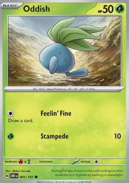 Oddish - Obsidian Flames (Common) [OBF-001] Immagine principale del prodotto