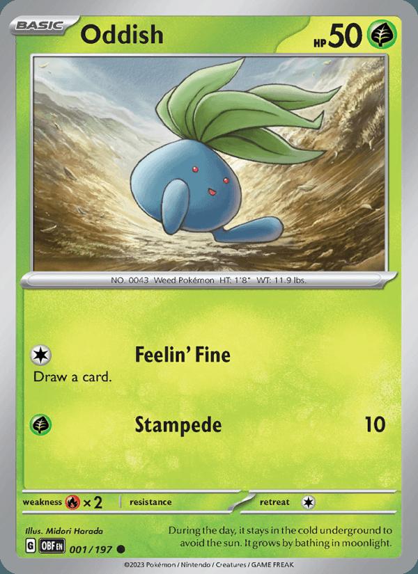 Oddish - Obsidian Flames (Common) [OBF-001] Image principale du produit