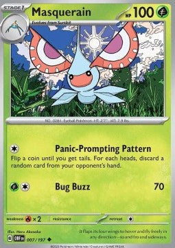 Masquerain - Obsidian Flames (Uncommon) [OBF-007] Hover Image