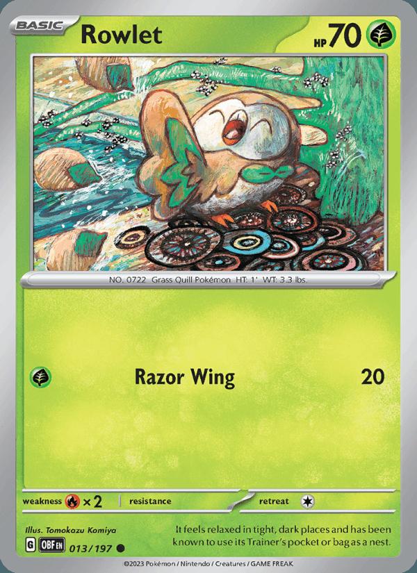 Rowlet - Obsidian Flames (Common) [OBF-013] Image principale du produit