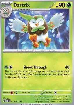 Dartrix - Obsidian Flames (Uncommon) [OBF-014] Image principale du produit