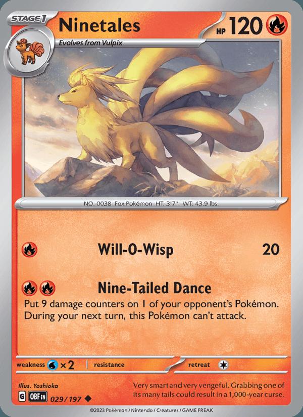 Ninetales - Obsidian Flames (Uncommon) [OBF-029] Image principale du produit